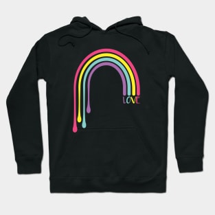 Cute Drippy Hippy Love Rainbow Hoodie